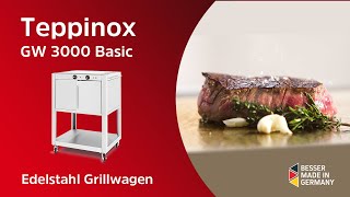 Teppinox GW3000 basic | Alle Funktionen des Edelstahl-Grillwagens kompakt im Überblick | Techinox
